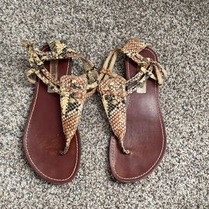 Steve Madden snake skin sandals